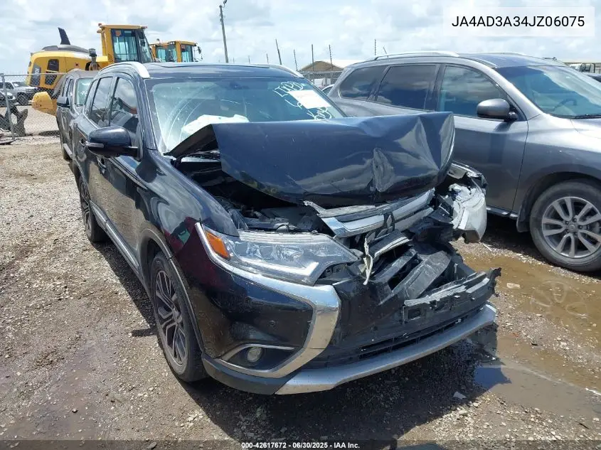 2018 Mitsubishi Outlander Le/Se/Sel VIN: JA4AD3A34JZ06075 Lot: 42617672