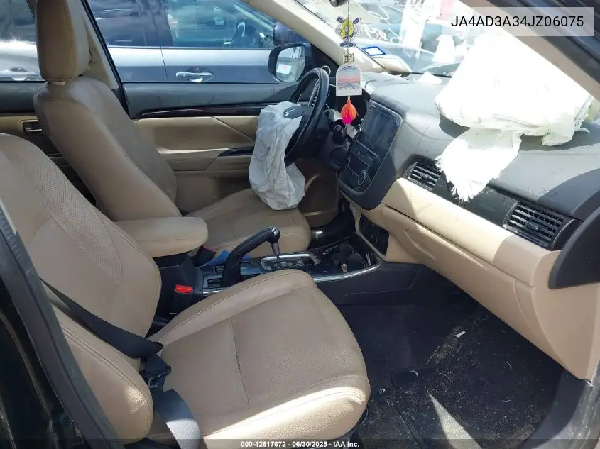 2018 Mitsubishi Outlander Le/Se/Sel VIN: JA4AD3A34JZ06075 Lot: 42617672