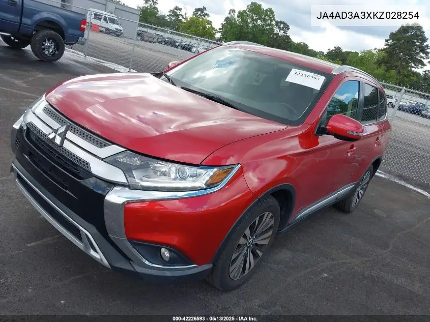 2019 Mitsubishi Outlander Le/Se/Sel VIN: JA4AD3A3XKZ028254 Lot: 42226593