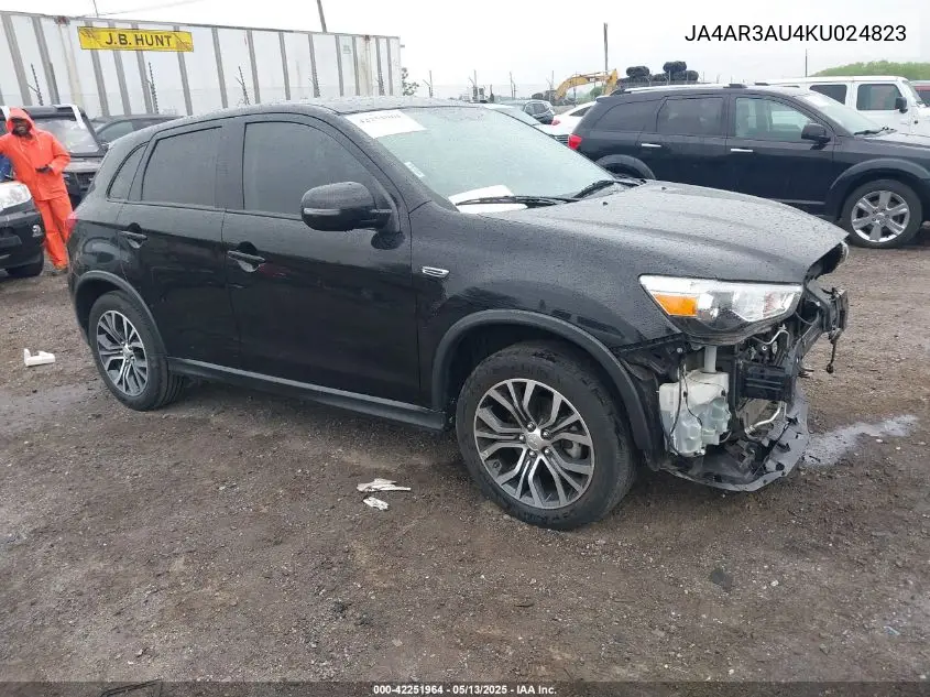 2019 Mitsubishi Outlander Sport 2.0 Se VIN: JA4AR3AU4KU024823 Lot: 42251964