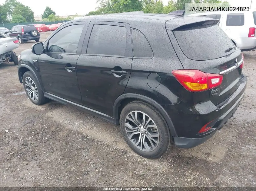 2019 Mitsubishi Outlander Sport 2.0 Se VIN: JA4AR3AU4KU024823 Lot: 42251964