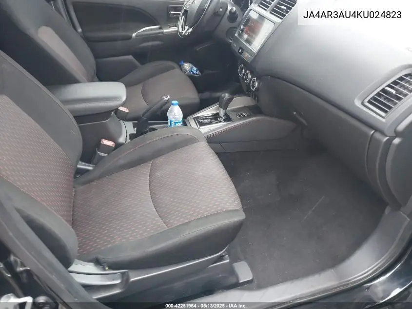 2019 Mitsubishi Outlander Sport 2.0 Se VIN: JA4AR3AU4KU024823 Lot: 42251964