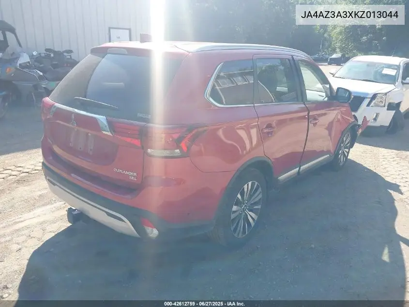 2019 Mitsubishi Outlander Sel VIN: JA4AZ3A3XKZ013044 Lot: 42612759