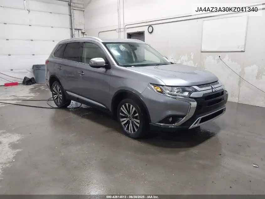 2019 Mitsubishi Outlander Sel VIN: JA4AZ3A30KZ041340 Lot: 42614513
