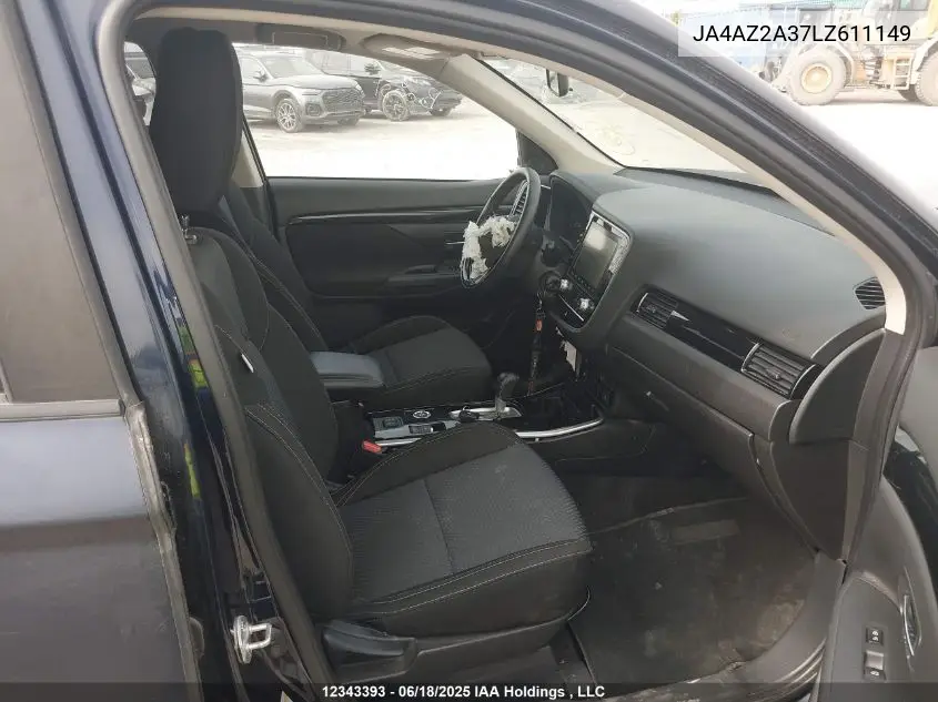 2020 Mitsubishi Outlander Es VIN: JA4AZ2A37LZ611149 Lot: 12343393