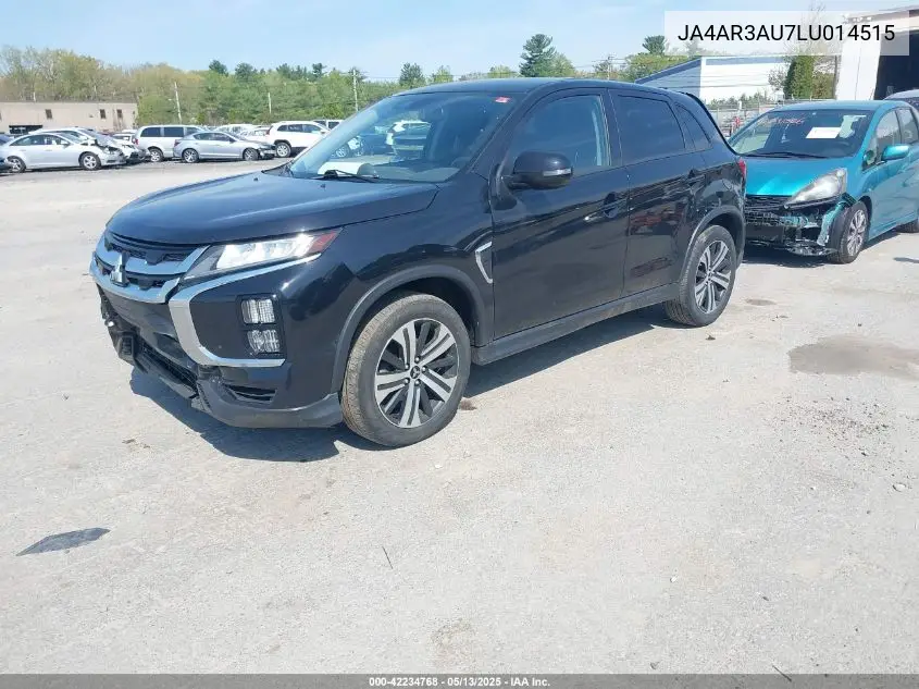 2020 Mitsubishi Outlander Sport 2.0 Se Awc VIN: JA4AR3AU7LU014515 Lot: 42234768