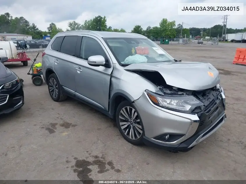 2020 Mitsubishi Outlander Le 2.4/Se 2.4/Sel 2.4/Sp 2.4 VIN: JA4AD3A39LZ034015 Lot: 42245374