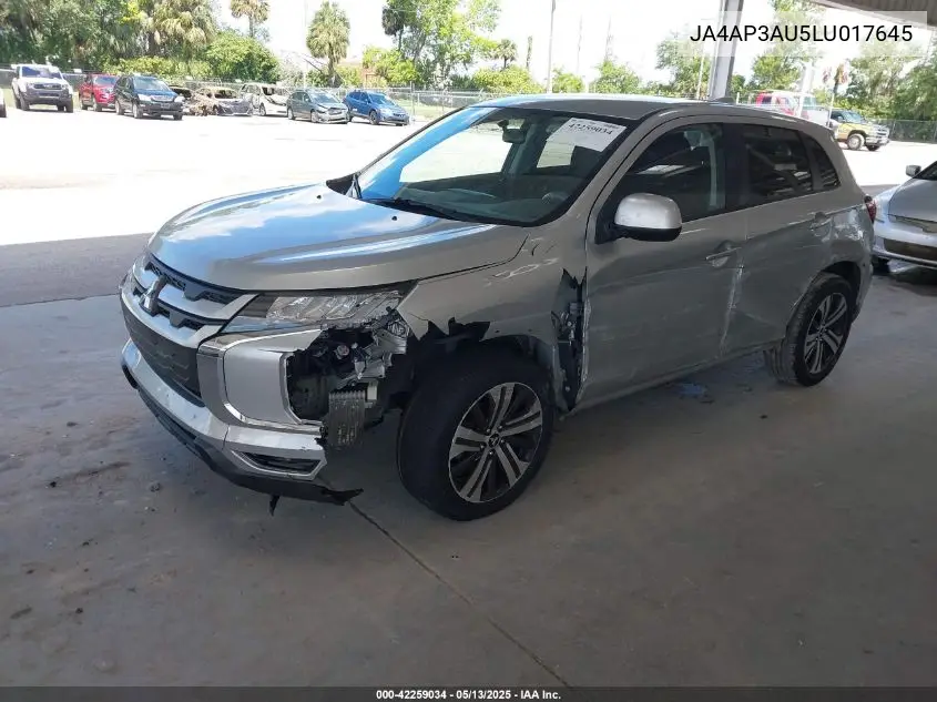 2020 Mitsubishi Outlander Sport 2.0 Be/2.0 Es/2.0 Sp VIN: JA4AP3AU5LU017645 Lot: 42259034