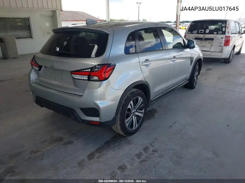 2020 Mitsubishi Outlander Sport 2.0 Be/2.0 Es/2.0 Sp VIN: JA4AP3AU5LU017645 Lot: 42259034