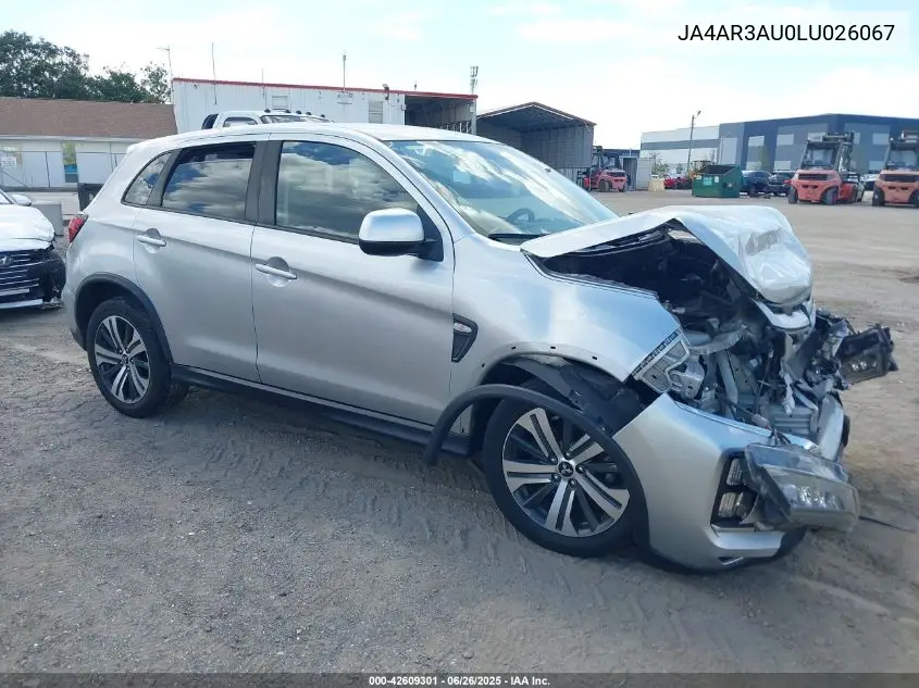 2020 Mitsubishi Outlander Sport 2.0 Es Awc VIN: JA4AR3AU0LU026067 Lot: 42609301