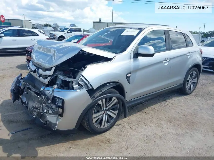 2020 Mitsubishi Outlander Sport 2.0 Es Awc VIN: JA4AR3AU0LU026067 Lot: 42609301