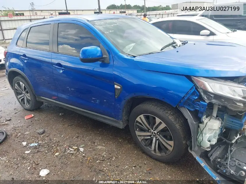 2020 Mitsubishi Outlander Sport 2.0 Be/2.0 Es/2.0 Sp VIN: JA4AP3AU3LU027199 Lot: 42609431