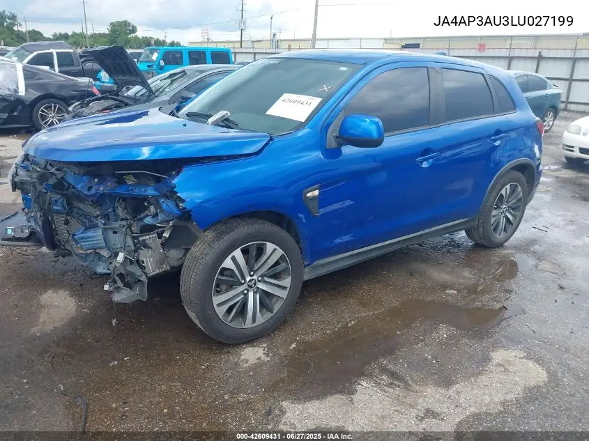 2020 Mitsubishi Outlander Sport 2.0 Be/2.0 Es/2.0 Sp VIN: JA4AP3AU3LU027199 Lot: 42609431