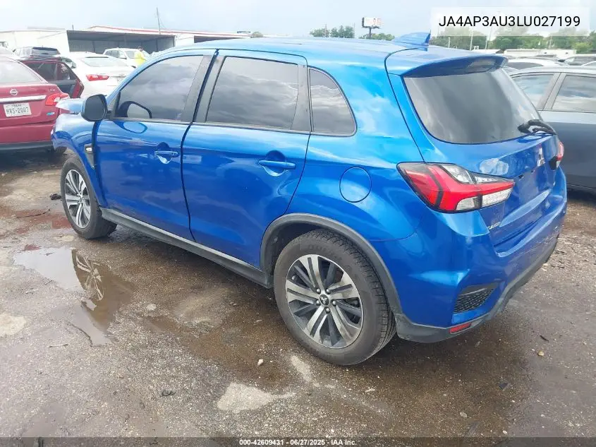 2020 Mitsubishi Outlander Sport 2.0 Be/2.0 Es/2.0 Sp VIN: JA4AP3AU3LU027199 Lot: 42609431