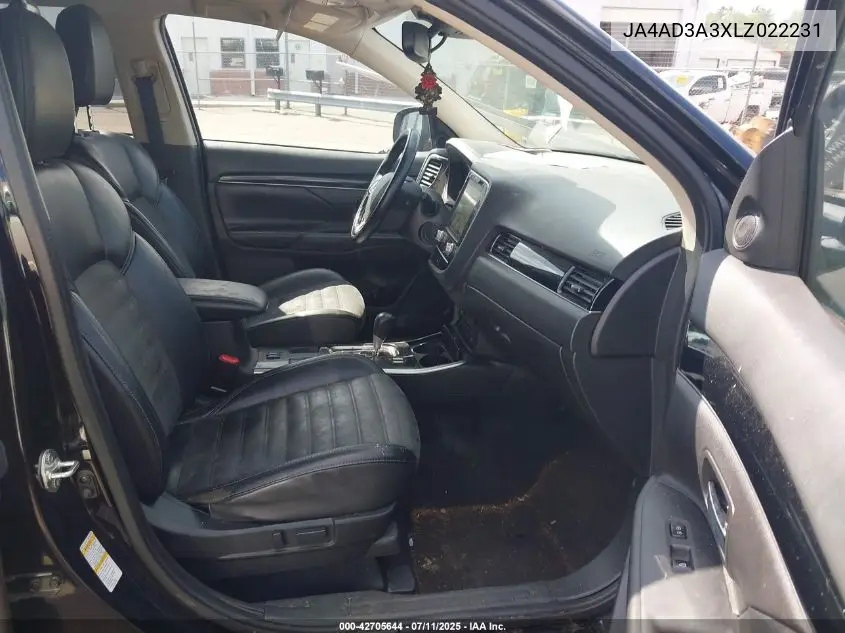 2020 Mitsubishi Outlander Se 2.4 VIN: JA4AD3A3XLZ022231 Lot: 42705644
