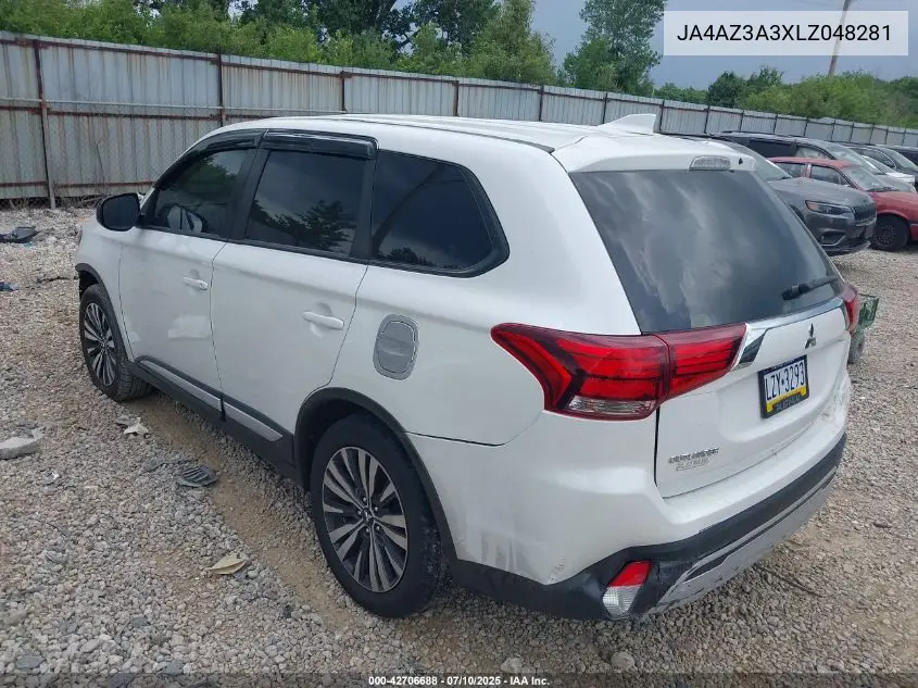 2020 Mitsubishi Outlander Es 2.4 S-Awc/Le 2.4 S-Awc/Se 2.4 S-Awc/Sel 2.4 S-Awc/Sp 2.4 S-Awc VIN: JA4AZ3A3XLZ048281 Lot: 42706688