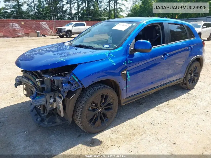 2021 Mitsubishi Outlander Sport 2.0 Be 2Wd/2.0 Es 2Wd/2.0 Le 2Wd/2.0 S 2Wd VIN: JA4APUAU9MU023925 Lot: 42246902