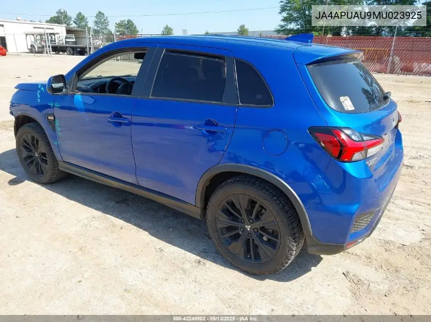 2021 Mitsubishi Outlander Sport 2.0 Be 2Wd/2.0 Es 2Wd/2.0 Le 2Wd/2.0 S 2Wd VIN: JA4APUAU9MU023925 Lot: 42246902