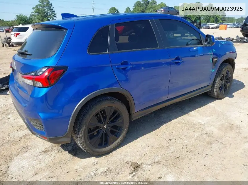 2021 Mitsubishi Outlander Sport 2.0 Be 2Wd/2.0 Es 2Wd/2.0 Le 2Wd/2.0 S 2Wd VIN: JA4APUAU9MU023925 Lot: 42246902