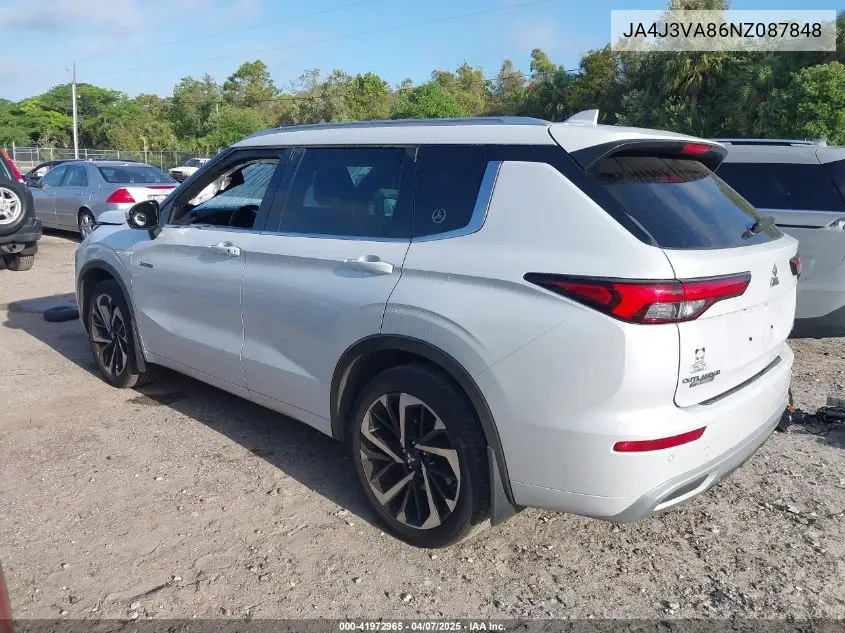 2022 Mitsubishi Outlander Sel 2.5 2Wd/Sel Special Edition 2Wd VIN: JA4J3VA86NZ087848 Lot: 41972965