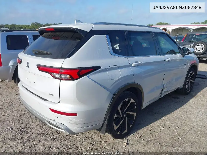 2022 Mitsubishi Outlander Sel 2.5 2Wd/Sel Special Edition 2Wd VIN: JA4J3VA86NZ087848 Lot: 41972965
