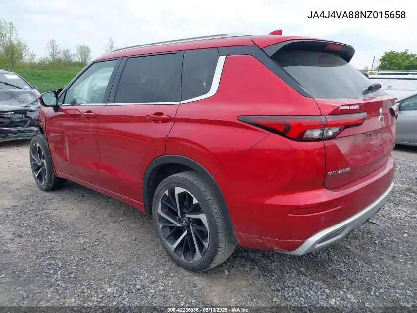 2022 Mitsubishi Outlander Sel 2.5 S-Awc/Sel Launch Edition S-Awc/Sel Special Edition S-Awc VIN: JA4J4VA88NZ015658 Lot: 42236036