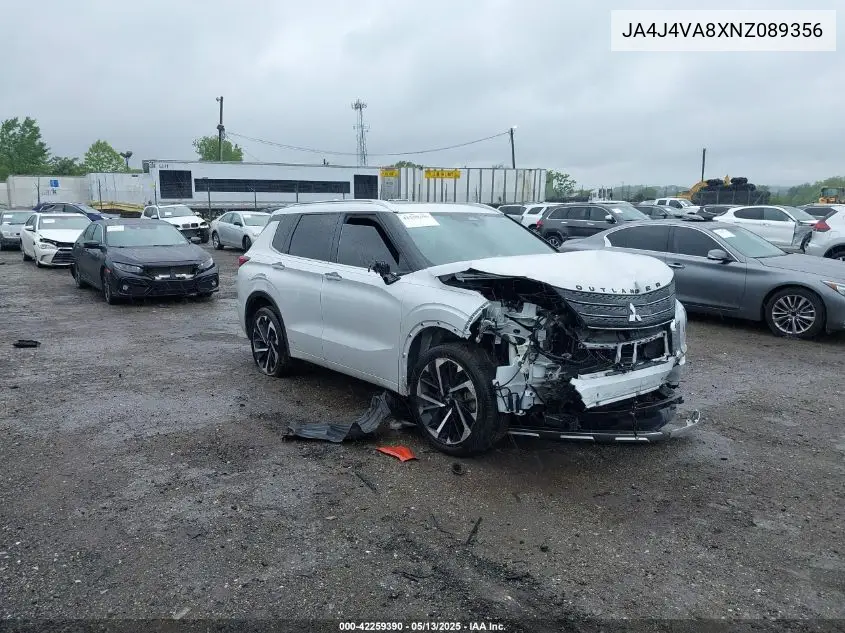 2022 Mitsubishi Outlander Sel 2.5 S-Awc/Sel Launch Edition S-Awc/Sel Special Edition S-Awc VIN: JA4J4VA8XNZ089356 Lot: 42259390