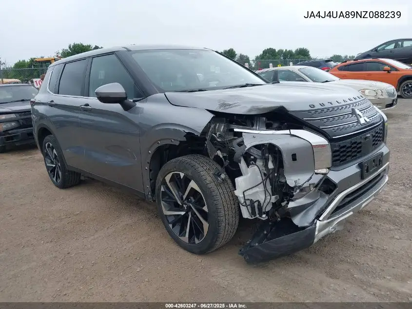 2022 Mitsubishi Outlander Black Edition S-Awc/Se 2.5 S-Awc/Se Launch Edition S-Awc VIN: JA4J4UA89NZ088239 Lot: 42603247