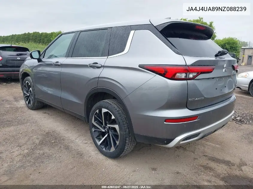 2022 Mitsubishi Outlander Black Edition S-Awc/Se 2.5 S-Awc/Se Launch Edition S-Awc VIN: JA4J4UA89NZ088239 Lot: 42603247