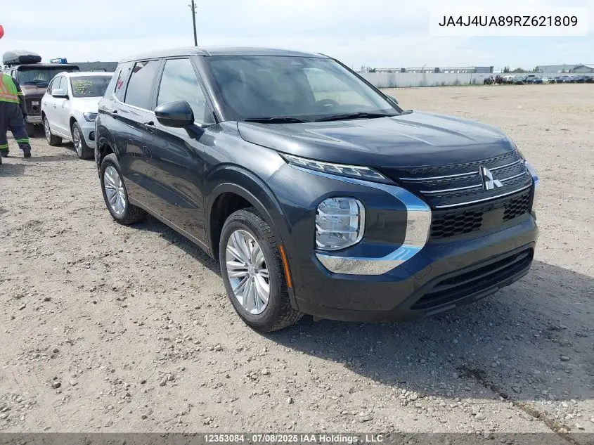 2024 Mitsubishi Outlander VIN: JA4J4UA89RZ621809 Lot: 12353084