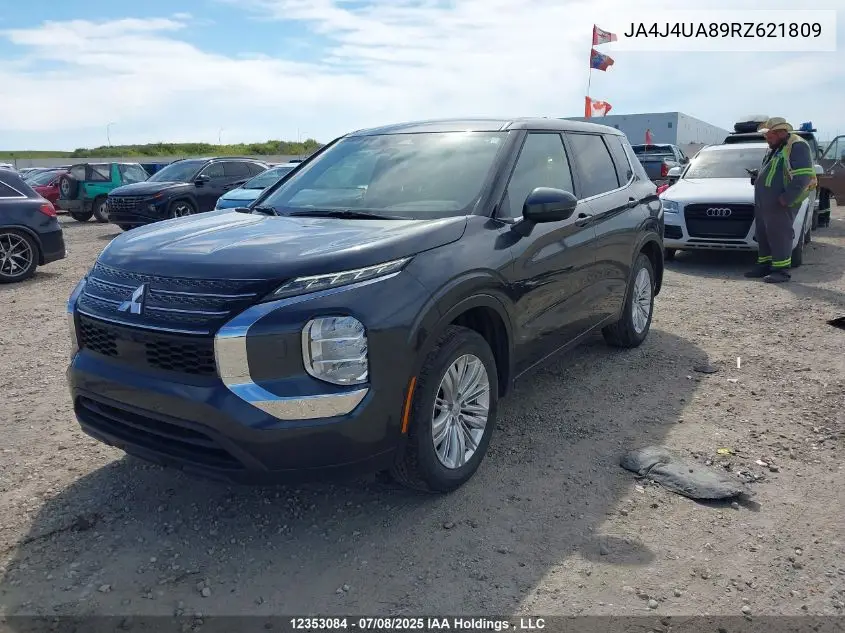 2024 Mitsubishi Outlander VIN: JA4J4UA89RZ621809 Lot: 12353084