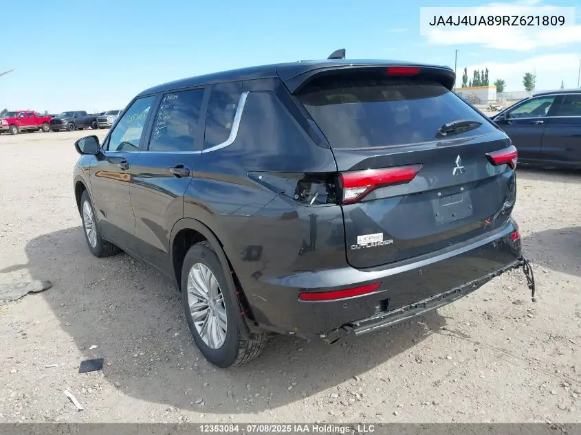 2024 Mitsubishi Outlander VIN: JA4J4UA89RZ621809 Lot: 12353084