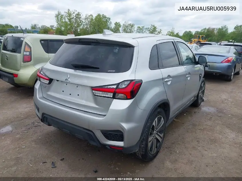 2024 Mitsubishi Outlander Sport 2.0 Es Awc VIN: JA4ARUAU5RU005939 Lot: 42242059