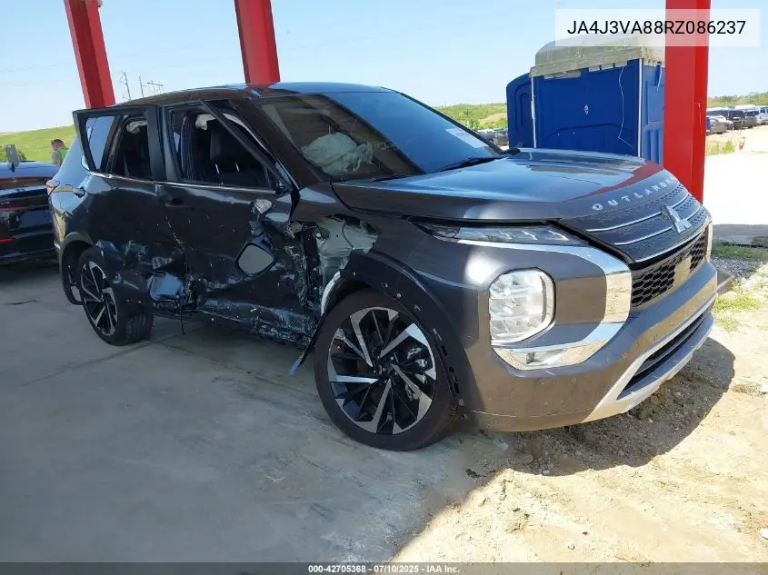 2024 Mitsubishi Outlander Se 2.5 2Wd VIN: JA4J3VA88RZ086237 Lot: 42705368