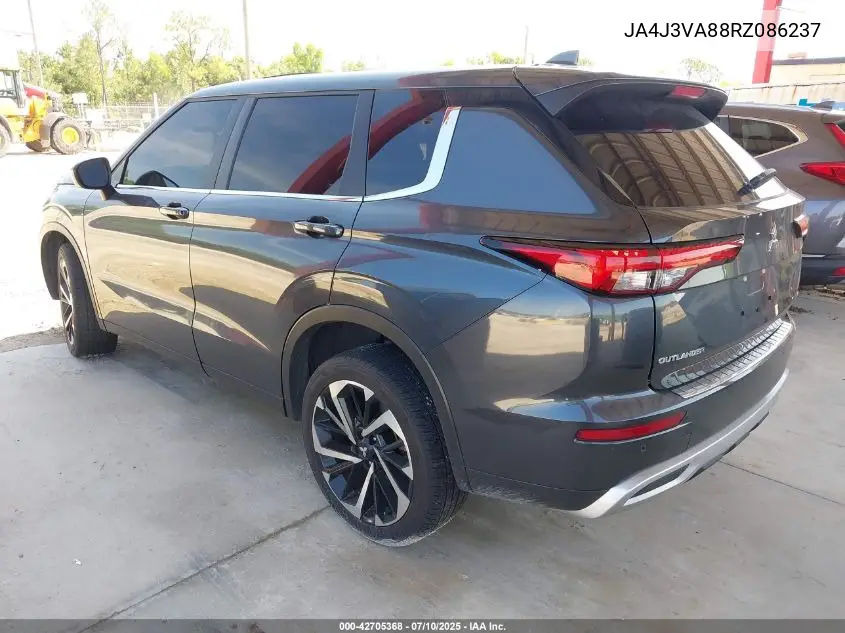 2024 Mitsubishi Outlander Se 2.5 2Wd VIN: JA4J3VA88RZ086237 Lot: 42705368