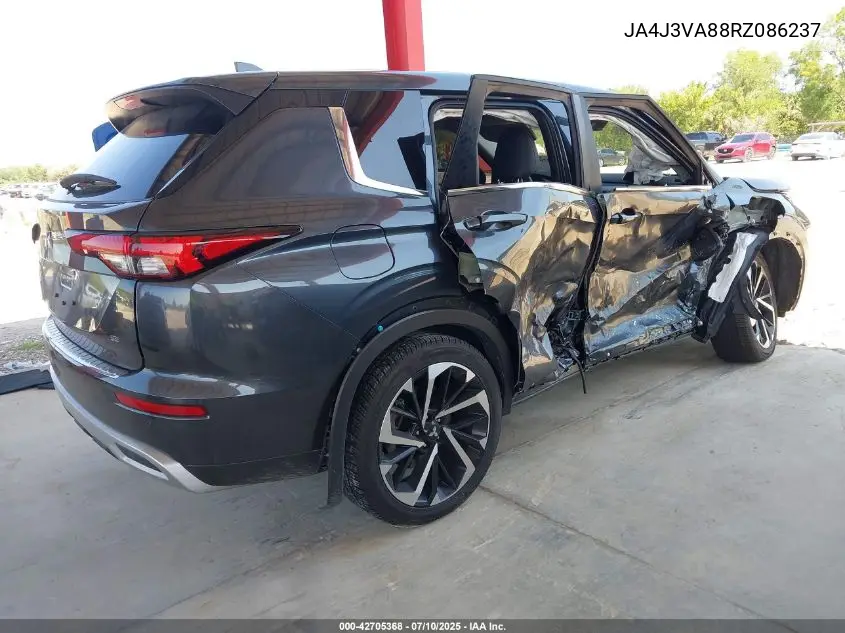 2024 Mitsubishi Outlander Se 2.5 2Wd VIN: JA4J3VA88RZ086237 Lot: 42705368