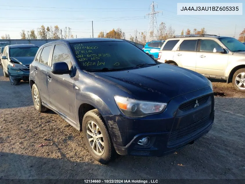 2011 Mitsubishi Rvr VIN: JA4AJ3AU1BZ605335 Lot: 12134660