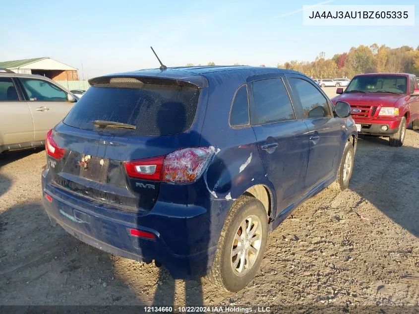 2011 Mitsubishi Rvr VIN: JA4AJ3AU1BZ605335 Lot: 12134660