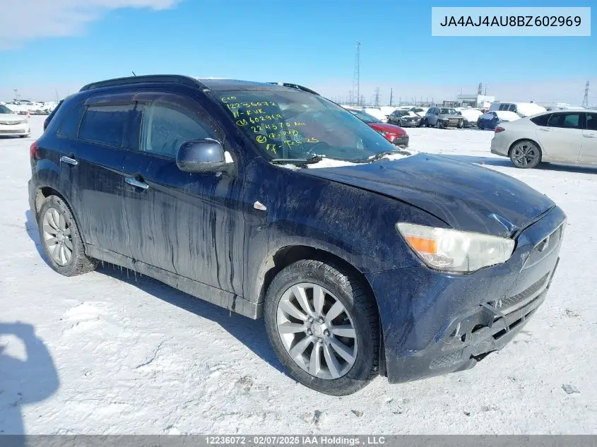 2011 Mitsubishi Rvr Gt VIN: JA4AJ4AU8BZ602969 Lot: 12236072