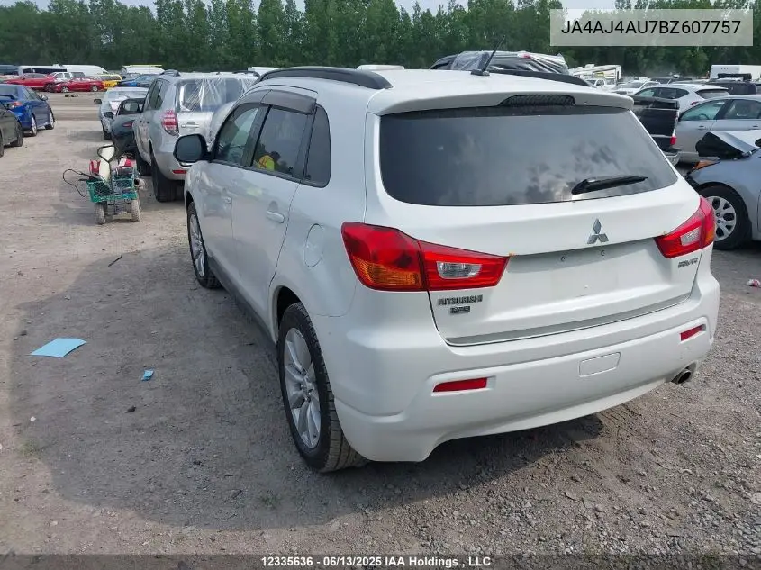 2011 Mitsubishi Rvr Gt VIN: JA4AJ4AU7BZ607757 Lot: 12335636