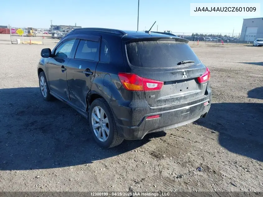 2012 Mitsubishi Rvr Gt VIN: JA4AJ4AU2CZ601009 Lot: 12300199