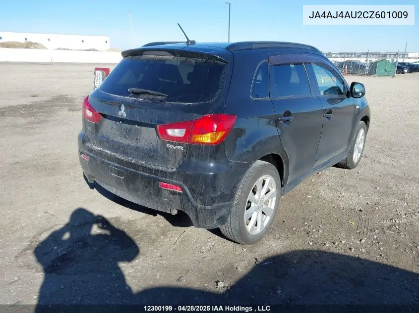 2012 Mitsubishi Rvr Gt VIN: JA4AJ4AU2CZ601009 Lot: 12300199