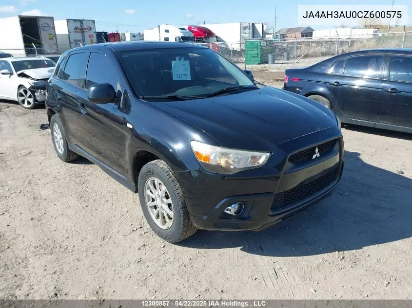 2012 Mitsubishi Rvr Es/Se VIN: JA4AH3AU0CZ600575 Lot: 12300857