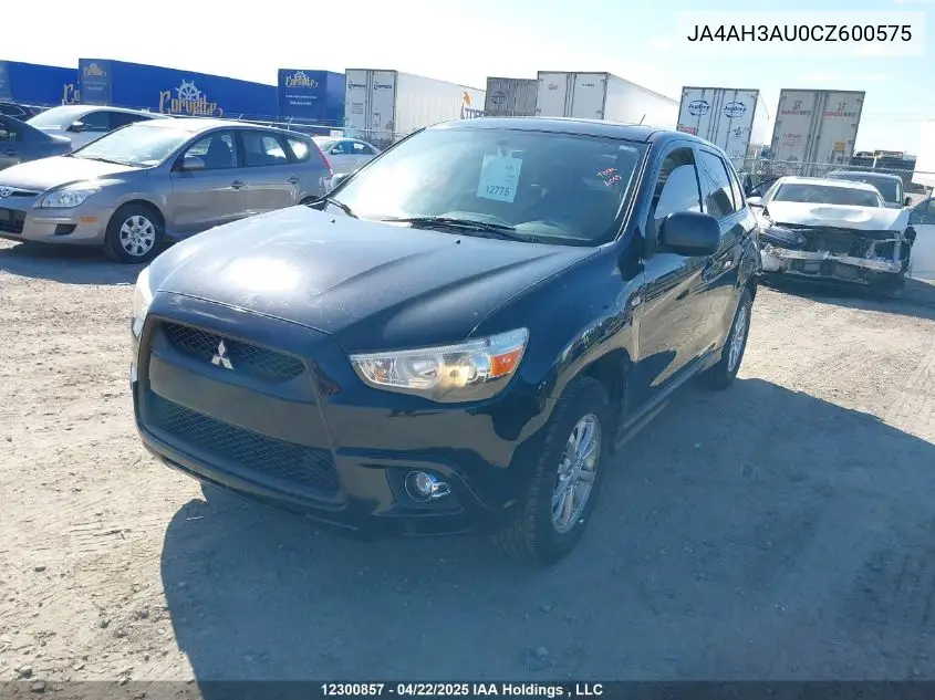 2012 Mitsubishi Rvr Es/Se VIN: JA4AH3AU0CZ600575 Lot: 12300857