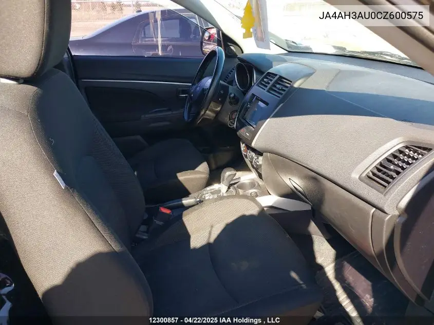 2012 Mitsubishi Rvr Es/Se VIN: JA4AH3AU0CZ600575 Lot: 12300857