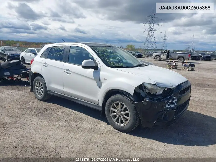 2012 Mitsubishi Rvr Se VIN: JA4AJ3AU0CZ605358 Lot: 12311375