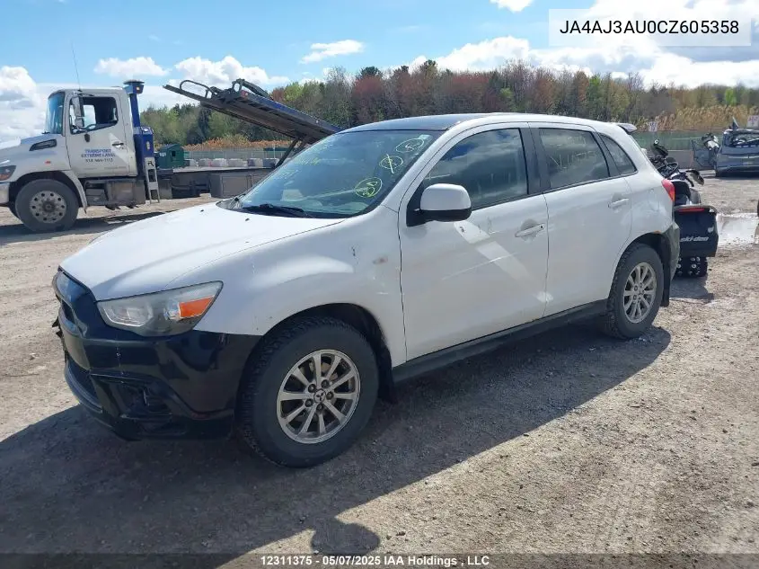 2012 Mitsubishi Rvr Se VIN: JA4AJ3AU0CZ605358 Lot: 12311375