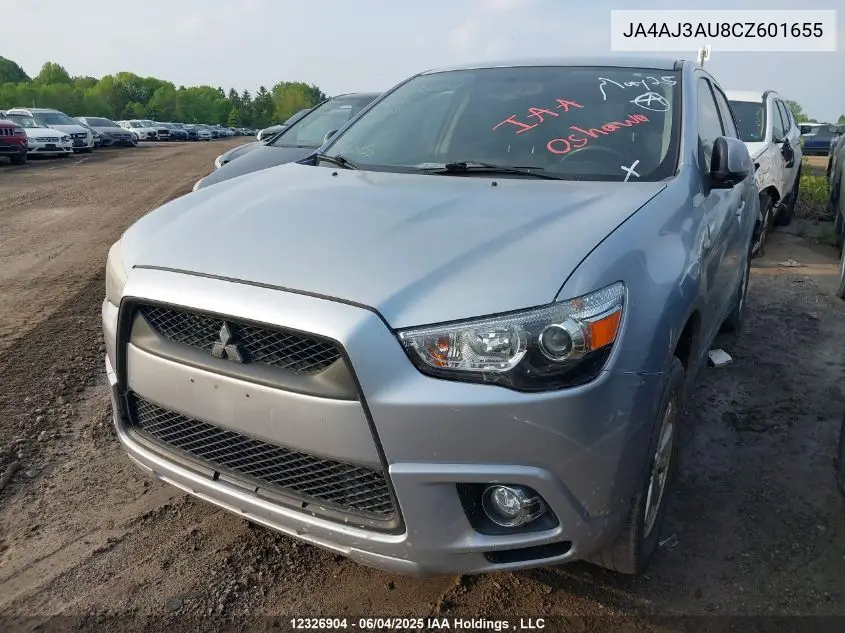 2012 Mitsubishi Rvr Se VIN: JA4AJ3AU8CZ601655 Lot: 12326904