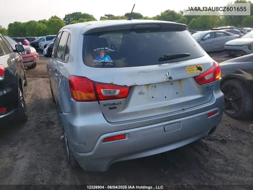 2012 Mitsubishi Rvr Se VIN: JA4AJ3AU8CZ601655 Lot: 12326904