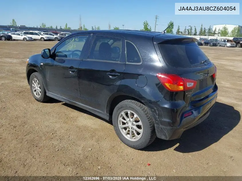 2012 Mitsubishi Rvr Se VIN: JA4AJ3AU8CZ604054 Lot: 12352696